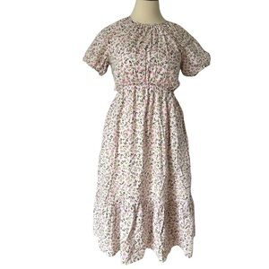 J. Crew Pink and White Floral Dress